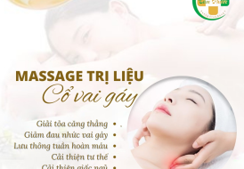 MASSAGE TRỊ LIỆU CỔ - VAI - GÁY - LƯNG 60 PHÚT
